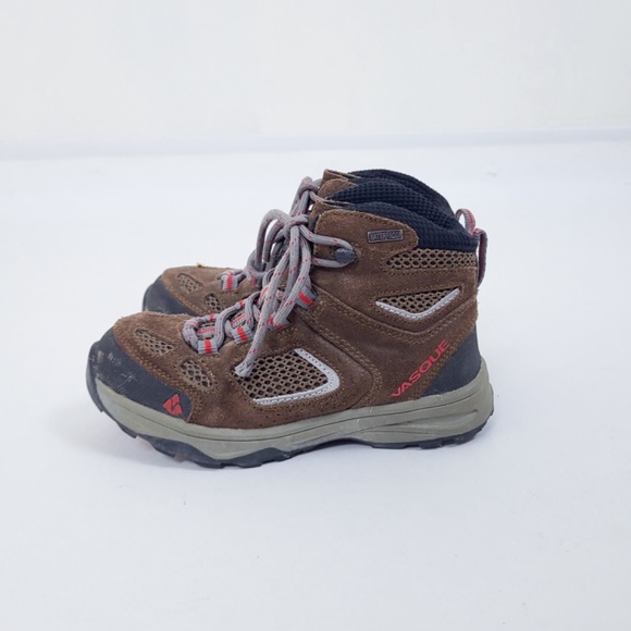 Kids Vasque Boots hiking lace-up lacing tall insulated rubber soles tread - Picture 9 of 13